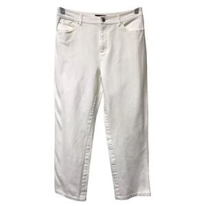 Peck And Peck Jeans Womens 8 Petite Denim White